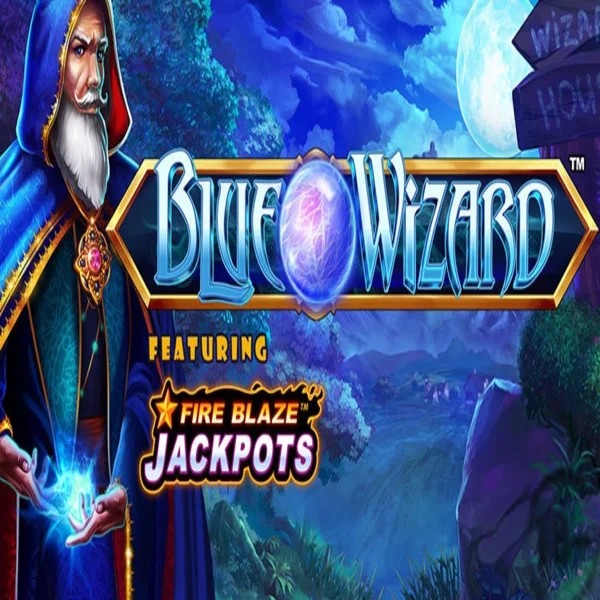 Try Blue Wizard Fire Blaze Jackpots slot by Rarestone Gaming on vegaskaszino.com – logo image
