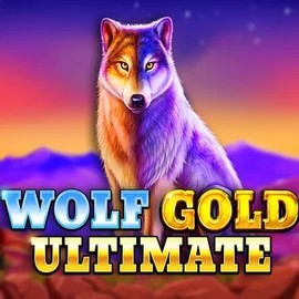 Slots logo of Wolf Gold Ultimate from Pragmatic Play at Vulkan Vegas Casino