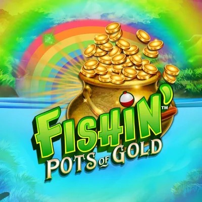 Fishin Pots Of Gold logo by Gameburger Studios at Vulkan Vegas Casino