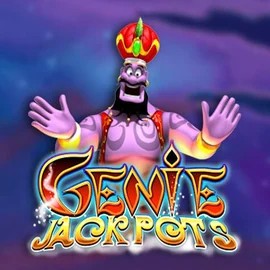 Genie Jackpots logo by Blueprint Gaming at Vulkan Vegas Casino