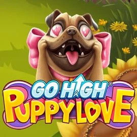 Official Slots logo: Go High Puppy Love by RubyPlay at Vulkan Vegas Casino