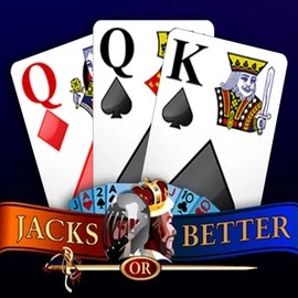 Official Poker logo: Jacks or Better (Origins) by Playtech at Vulkan Vegas Casino