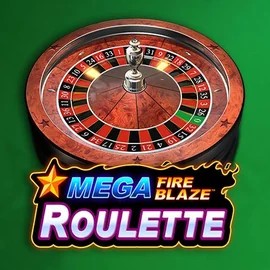 Mega Fire Blaze Roulette online game logo by Playtech on vegaskaszino.com