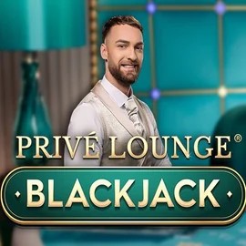 Privé Lounge Blackjack online game logo by Pragmatic Play on vegaskaszino.com