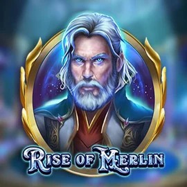 Official Slots logo: Rise of Merlin by Play’n GO at Vulkan Vegas Casino