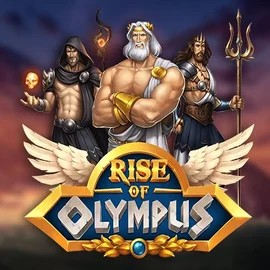 Official Slots logo: Rise of Olympus by Play’n GO at Vulkan Vegas Casino