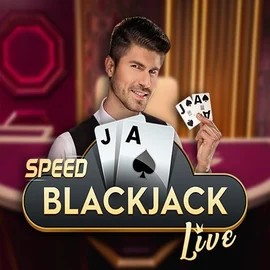 Speed Blackjack slot logo by Pragmatic Play at Vulkan Vegas Casino