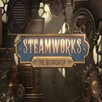 Slots logo of Steamworks The Workshop from Peter &amp; Sons at Vulkan Vegas Casino