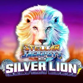 Stellar Jackpots with Silver Lion game by Lightning Box Game – logo hosted on Vulkan Vegas Casino
