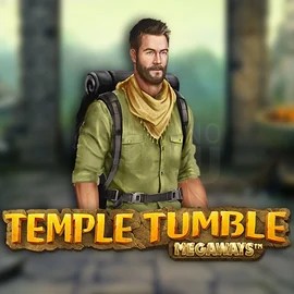 Temple Tumble Megaways online game logo by Relax Gaming on vegaskaszino.com