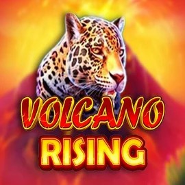 Volcano Rising online game logo by RubyPlay on vegaskaszino.com