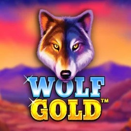 Wolf Gold slot logo by Pragmatic Play at Vulkan Vegas Casino